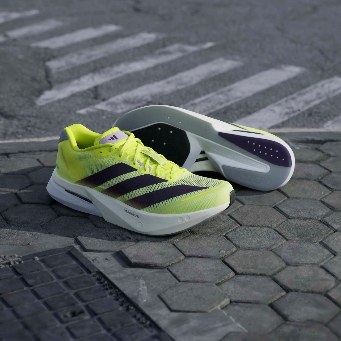 adidas Boston 13 | Solar Yellow / Aurora Plum / Powder Plum | Mens