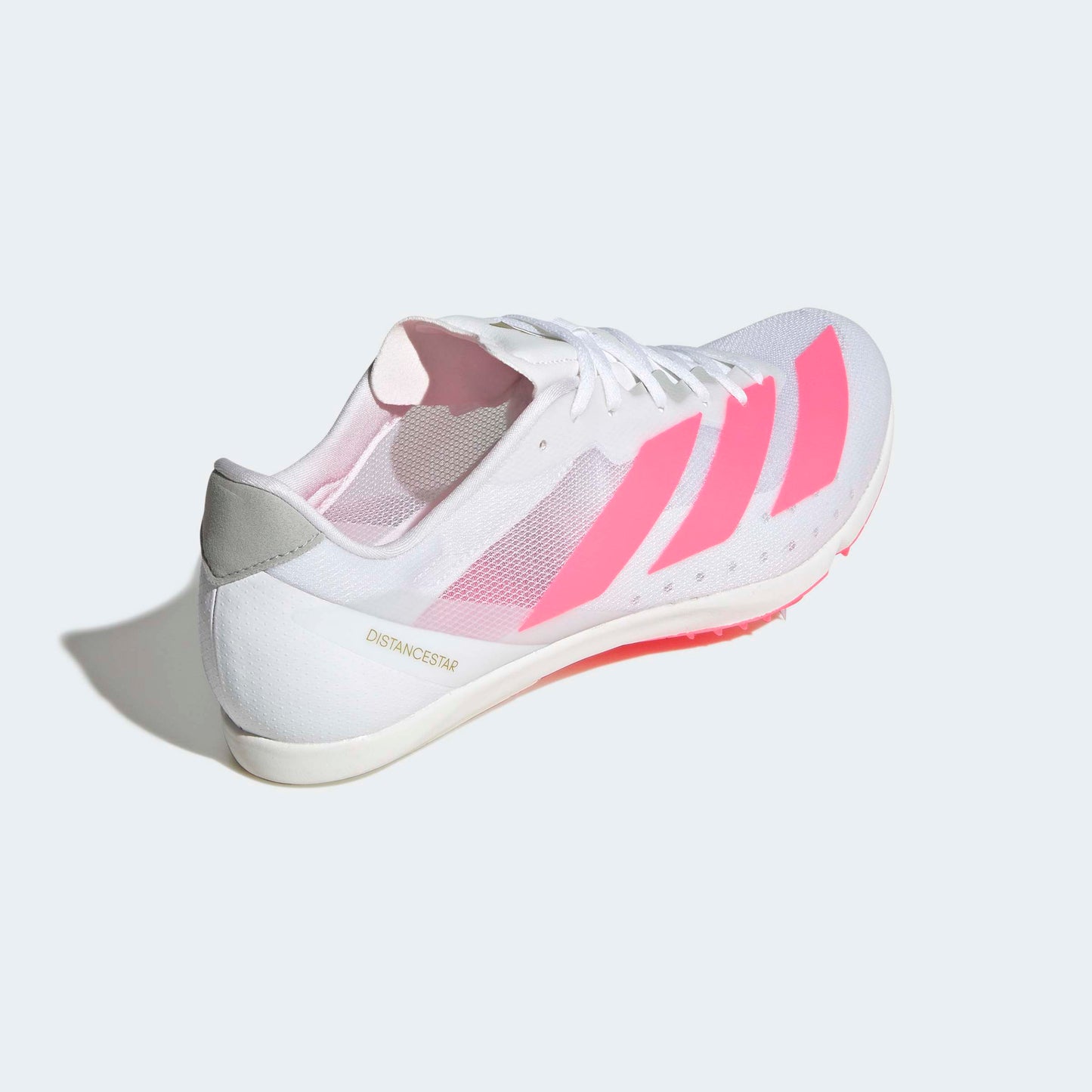 adidas Distancestar Spikes | Cloud White / Solar Turbo / Gold Metallic | Unisex