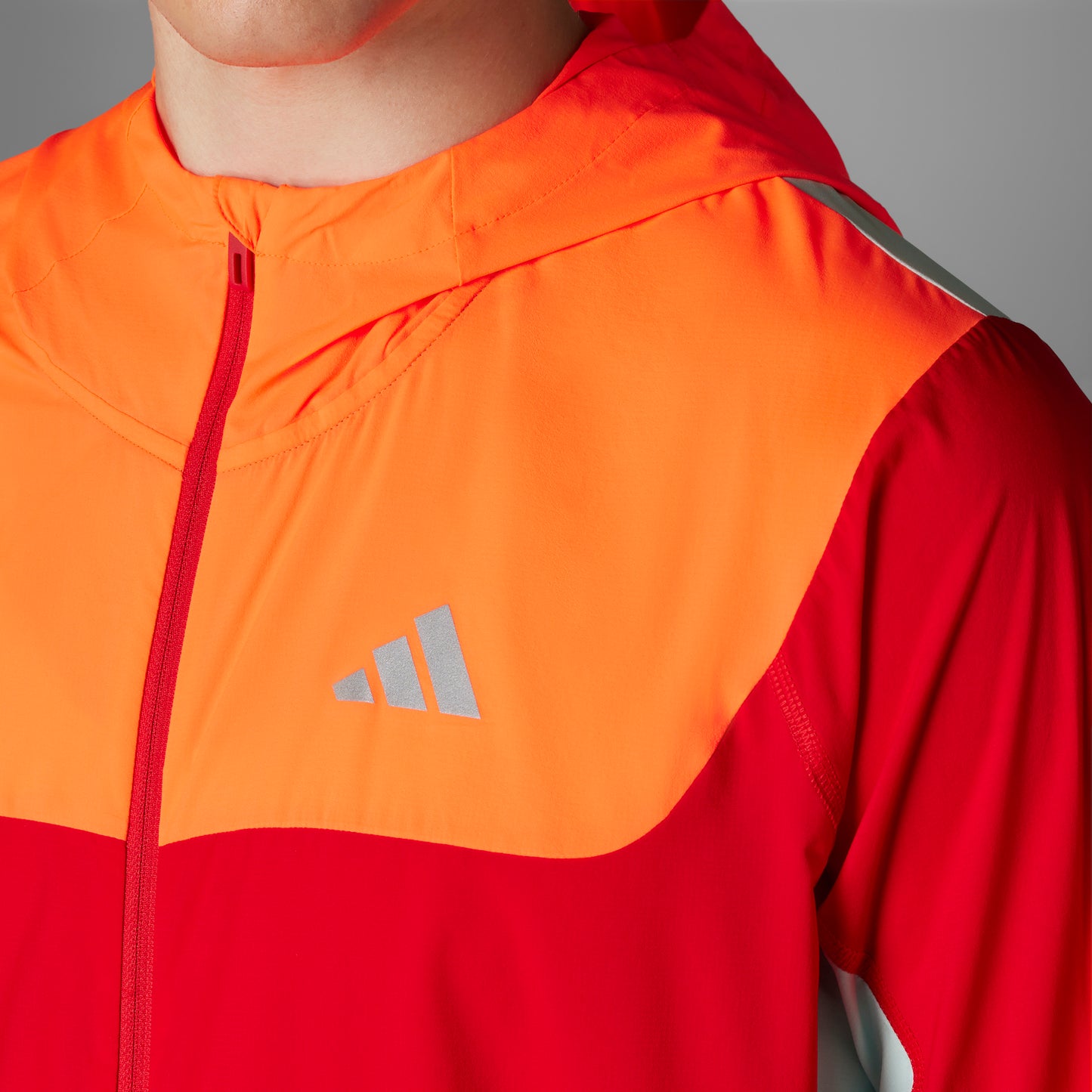 adidas NYC Jacket | Better Scarlet / App Solar Red / Semi Flash Aqua | Mens