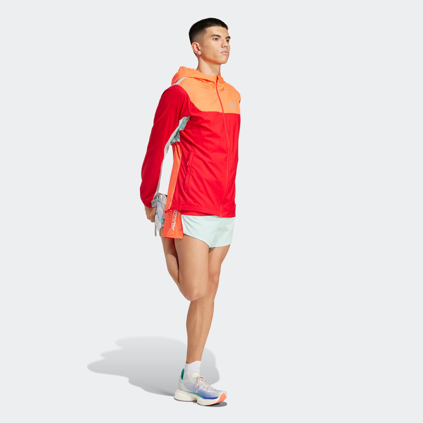 adidas NYC Jacket | Better Scarlet / App Solar Red / Semi Flash Aqua | Mens