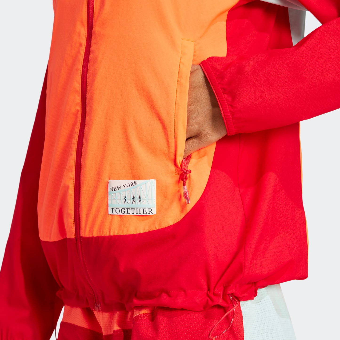 adidas NYC Jacket | Better Scarlet / Semi Flash Aqua / App Solar Red | Womens