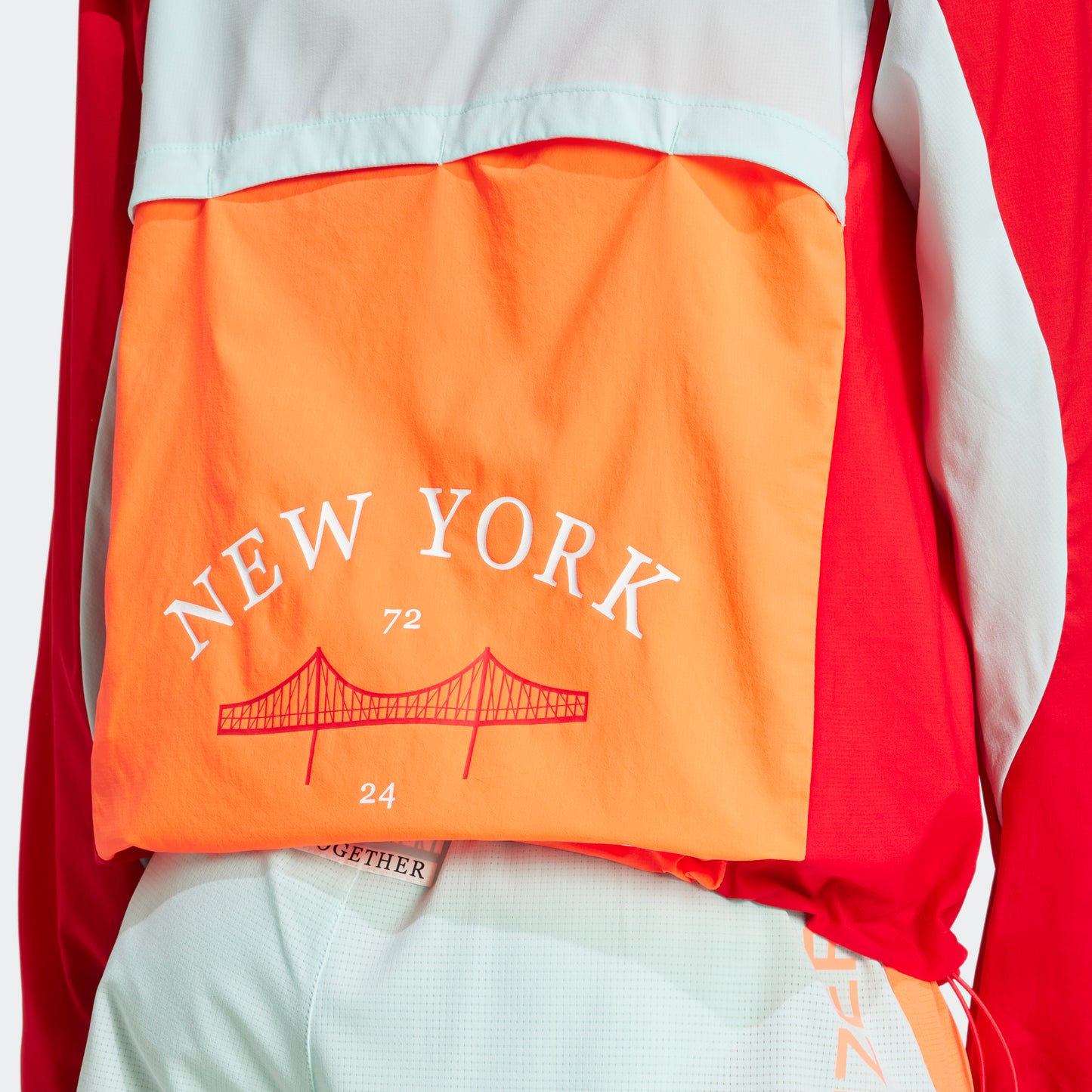 adidas NYC Jacket | Better Scarlet / Semi Flash Aqua / App Solar Red | Womens