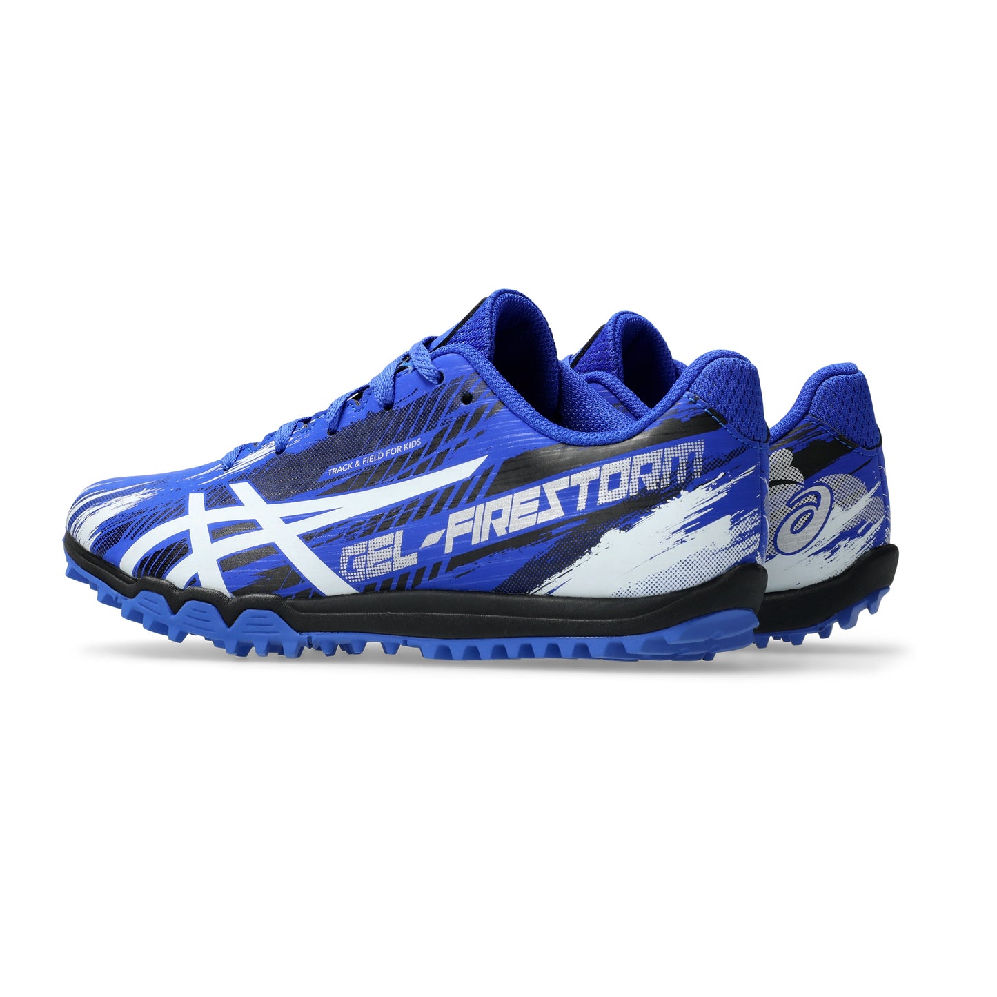 Asics Gel-Firestorm 5 Waffle | Neon Blue / White | Kids