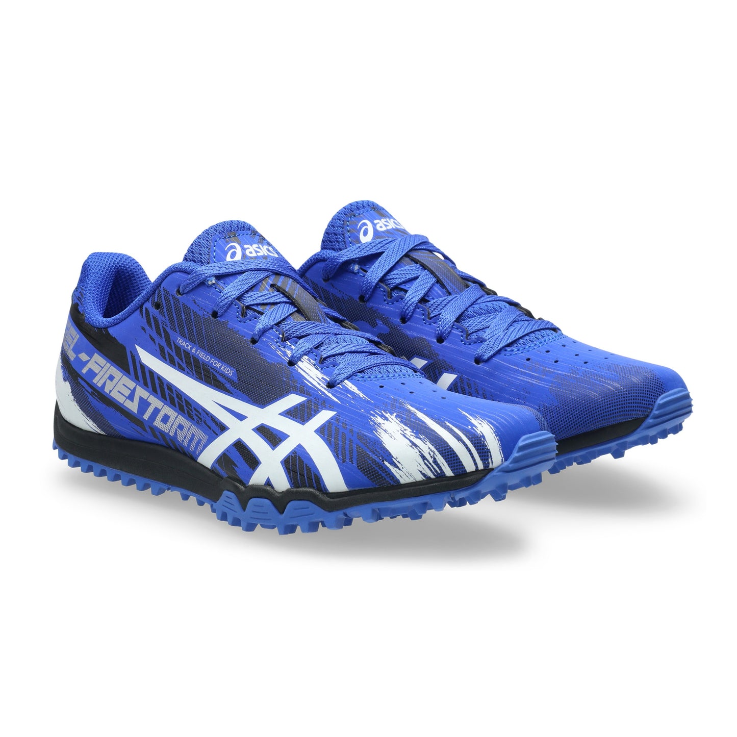 Asics Gel-Firestorm 5 Waffle | Neon Blue / White | Kids