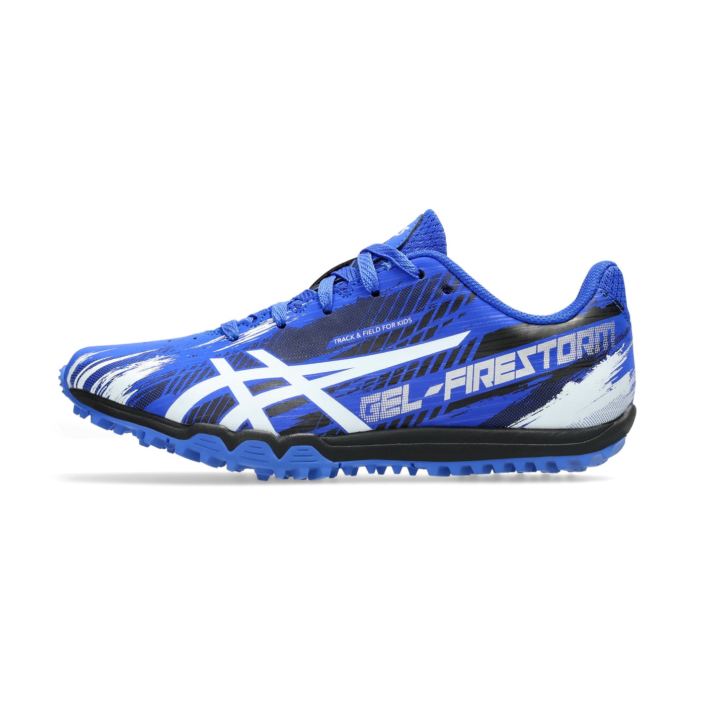 Asics Gel-Firestorm 5 Waffle | Neon Blue / White | Kids