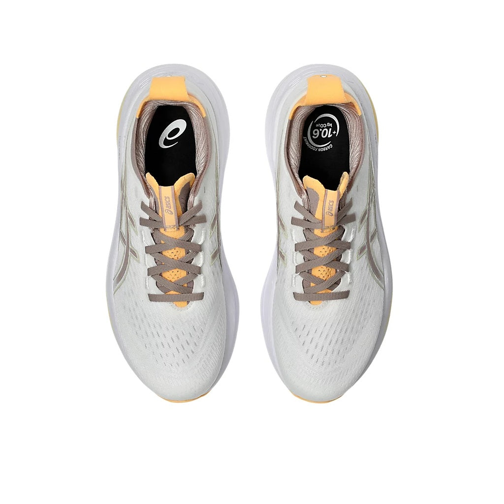 Asics Gel-Nimbus 27 | White / Fawn | Womens