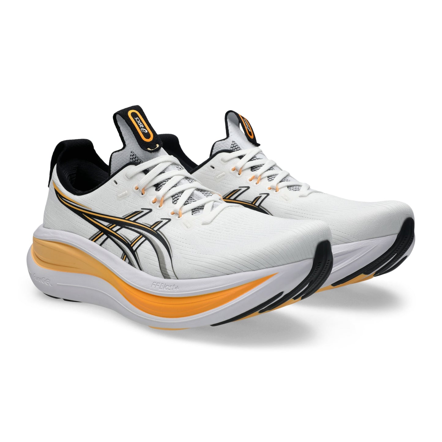 Asics Gel-Nimbus 28 | White / Stadium Orange | Mens
