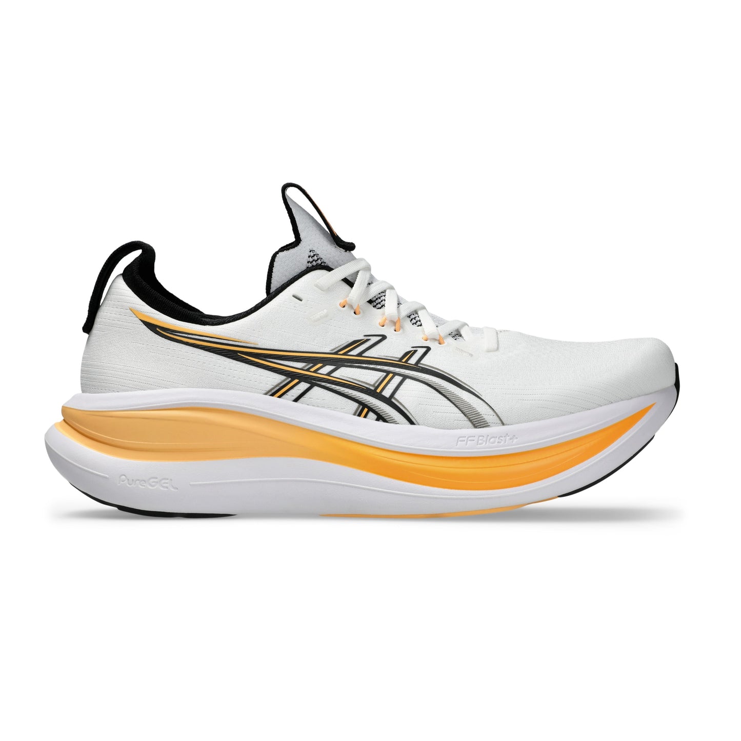 Asics Gel-Nimbus 28 | White / Stadium Orange | Mens