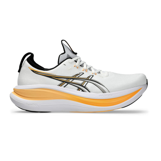 Asics Gel-Nimbus 28 | White / Stadium Orange | Mens