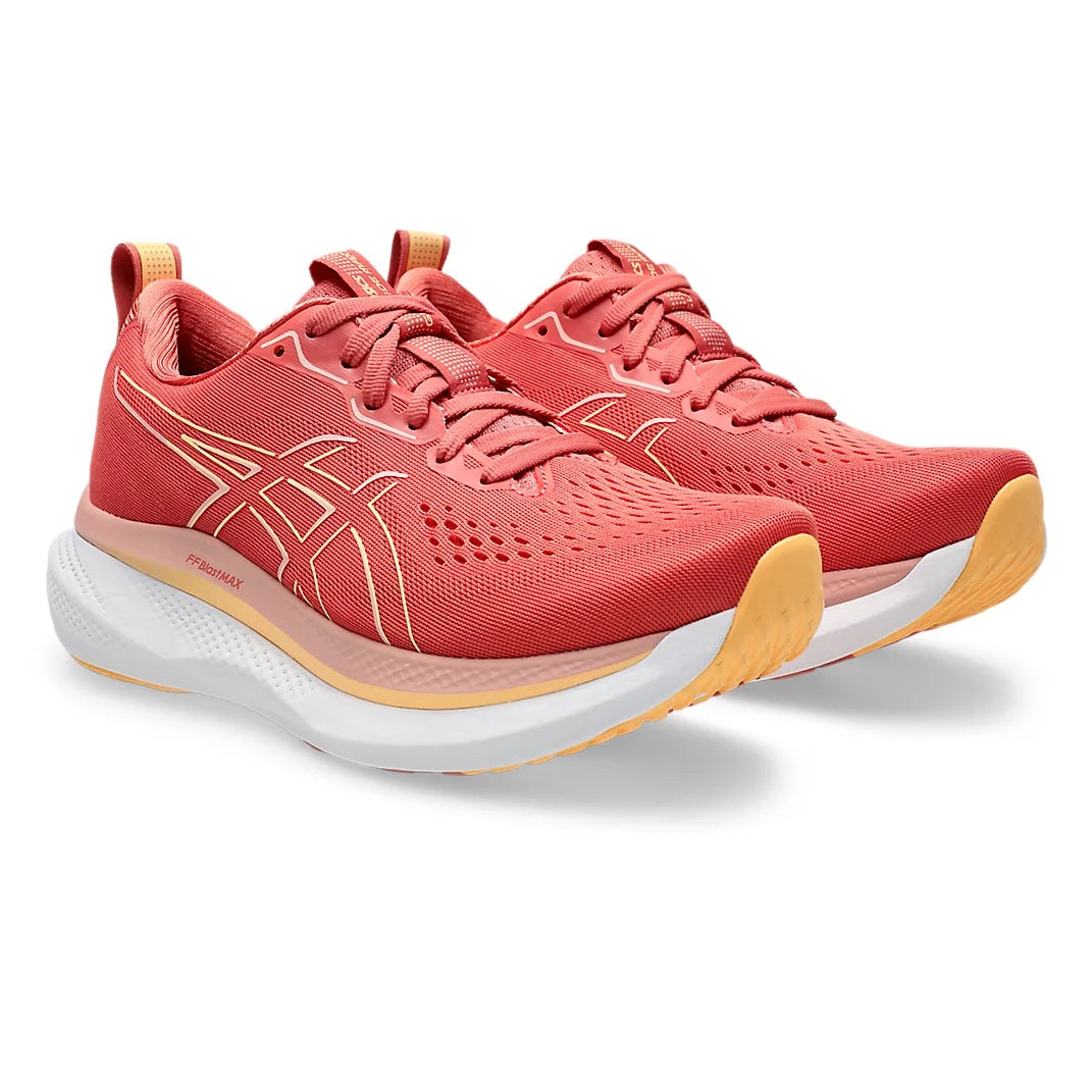 Asics Glideride Max Wide | Dark Pink Clay / Orange Glow | Womens