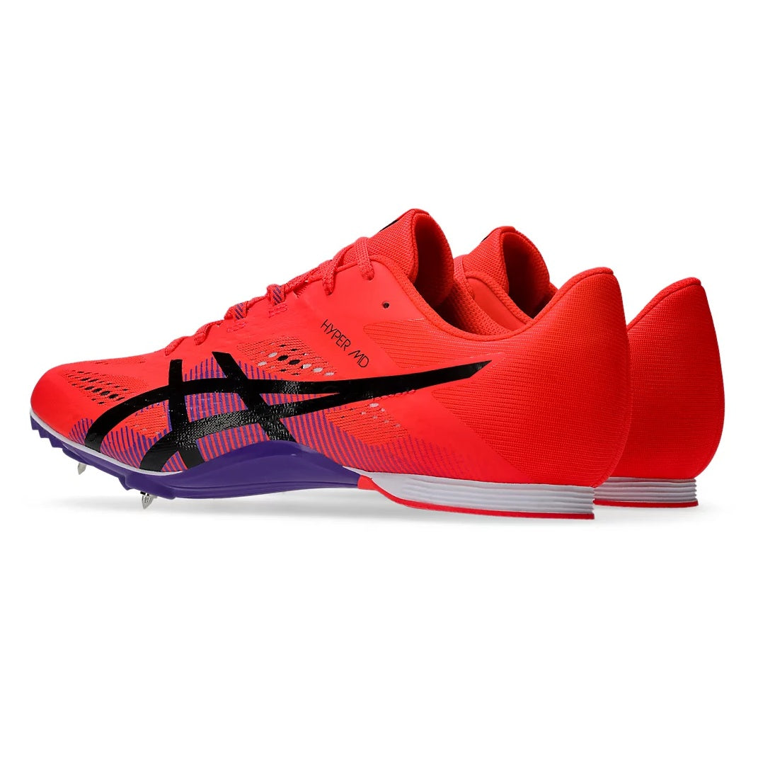 Asics Hyper MD 8 Spikes | Flash Red / Black | Unisex