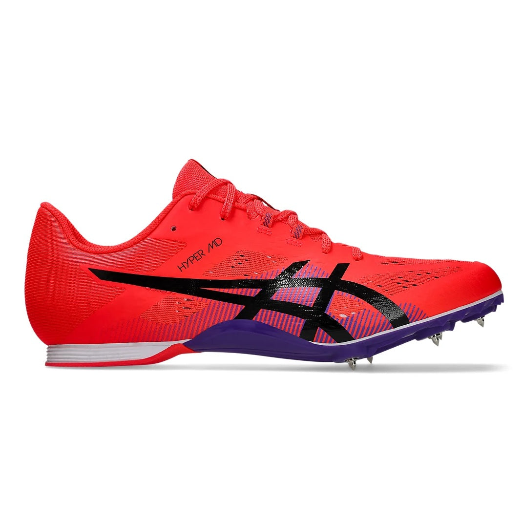 Asics Hyper MD 8 Spikes | Flash Red / Black | Unisex
