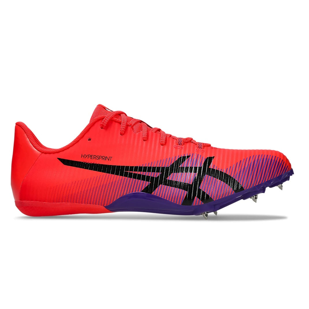 Asics Hyper Sprint 8 Spikes | Flash Red / Black | Unisex