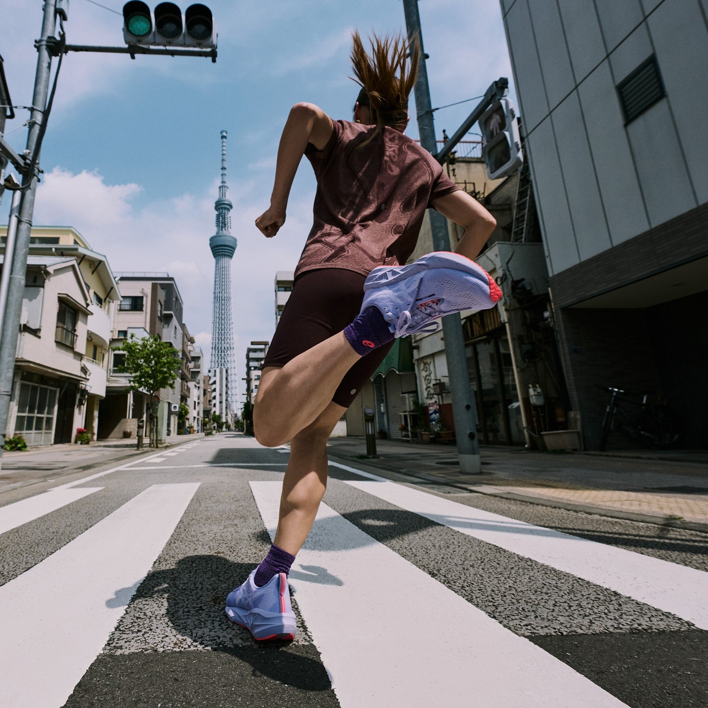 Asics Novablast 5 Tokyo | Vapor / Edo Purple | Womens