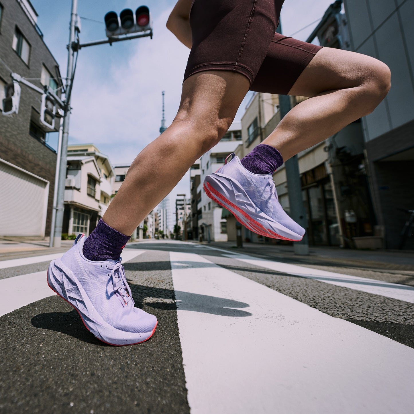 Asics Novablast 5 Tokyo | Vapor / Edo Purple | Womens