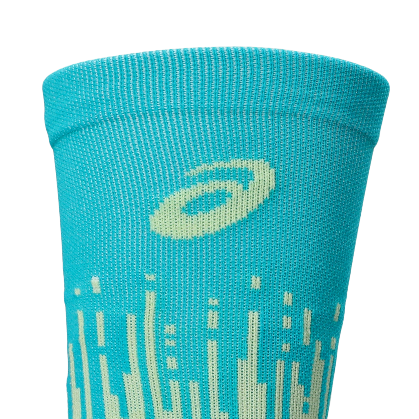 Asics Performance Run Crew Sock | Illuminate Yellow / Energy Aqua