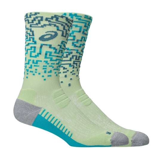 Asics Performance Run Crew Sock | Illuminate Yellow / Foggy Teal