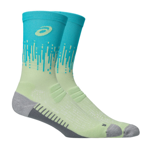 Asics Performance Run Crew Sock | Illuminate Yellow / Energy Aqua