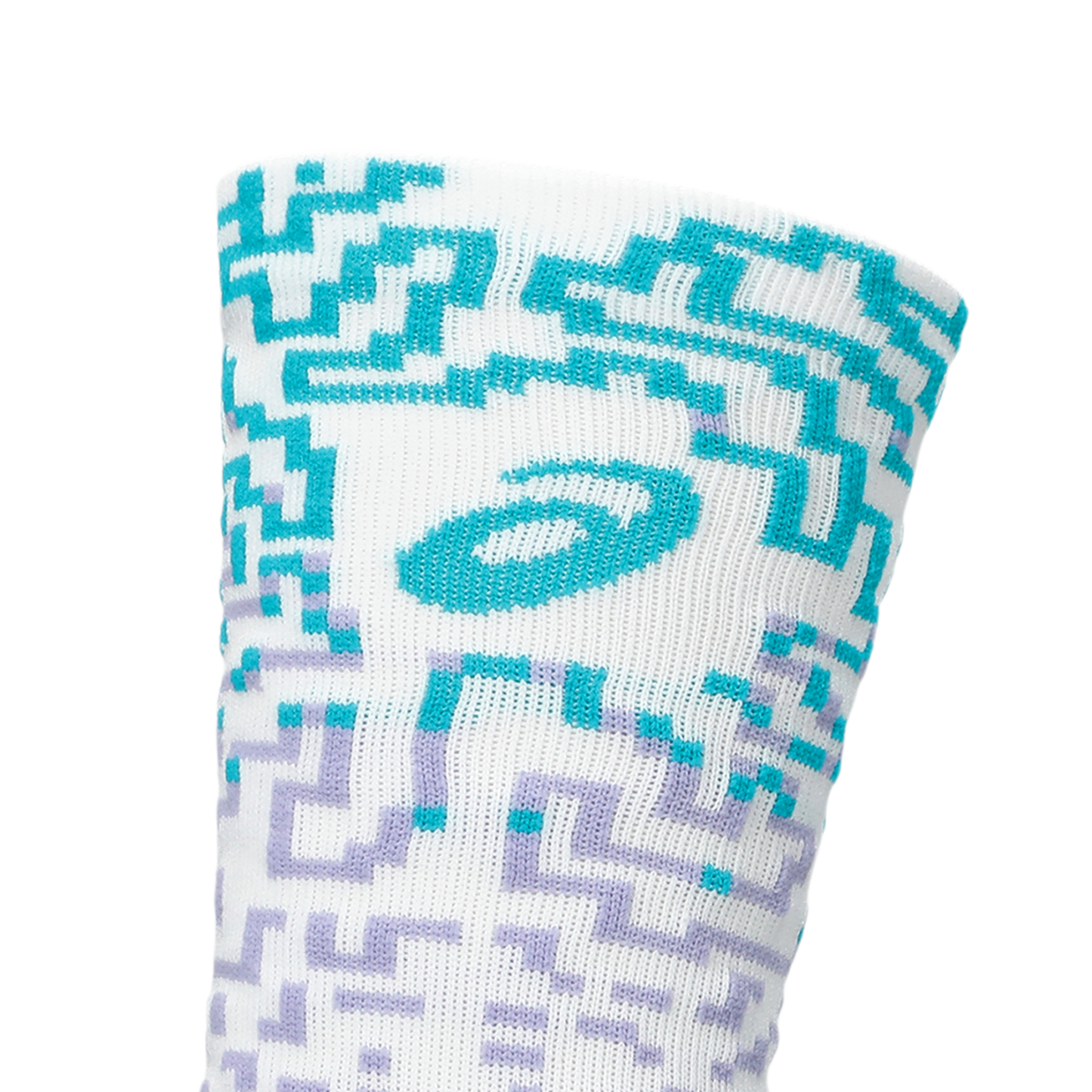 Asics Performance Run Crew Sock | White / Energy Aqua / Fresh Air