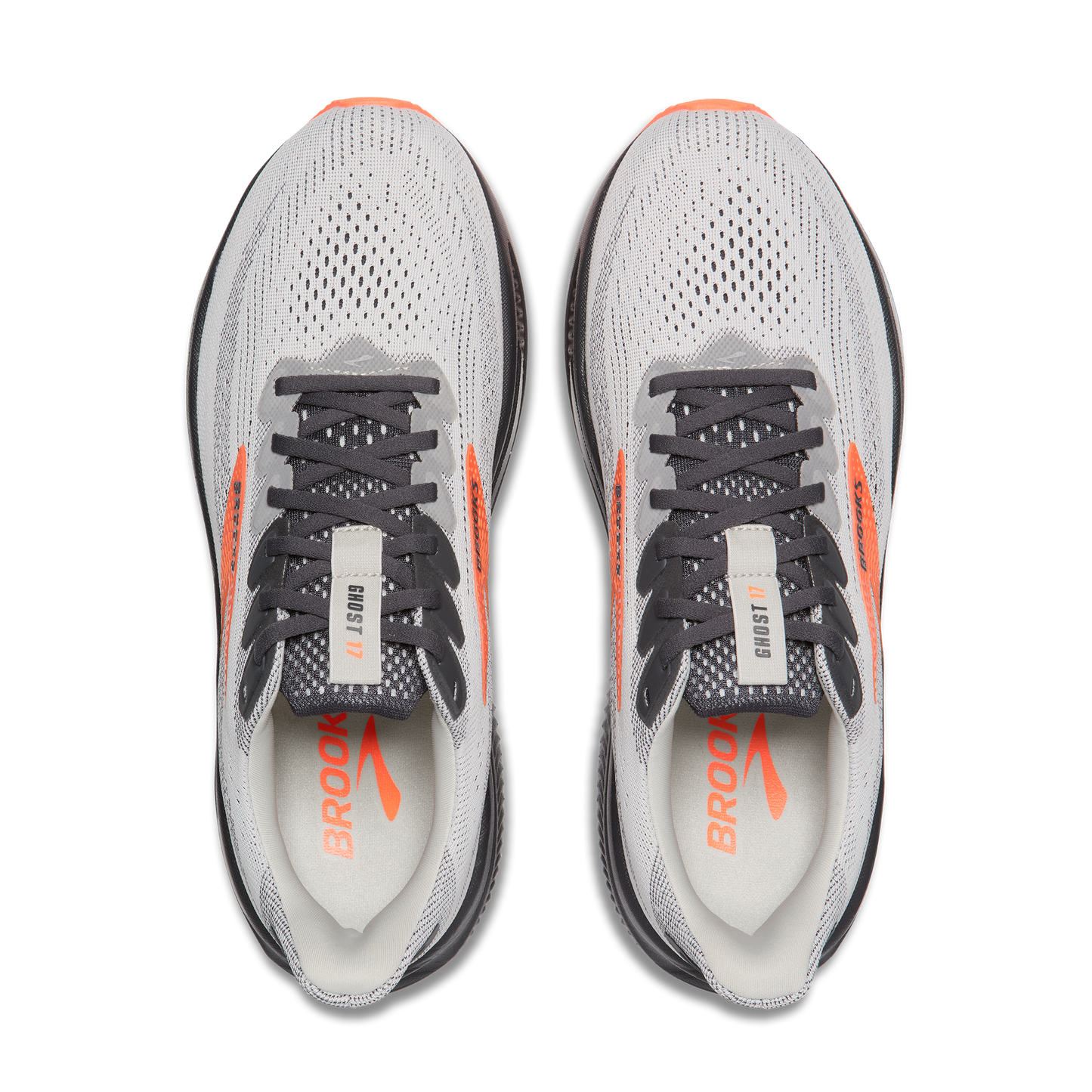 Brooks Ghost 17 | Oyster Mushroom / Orange / Ebony | Mens