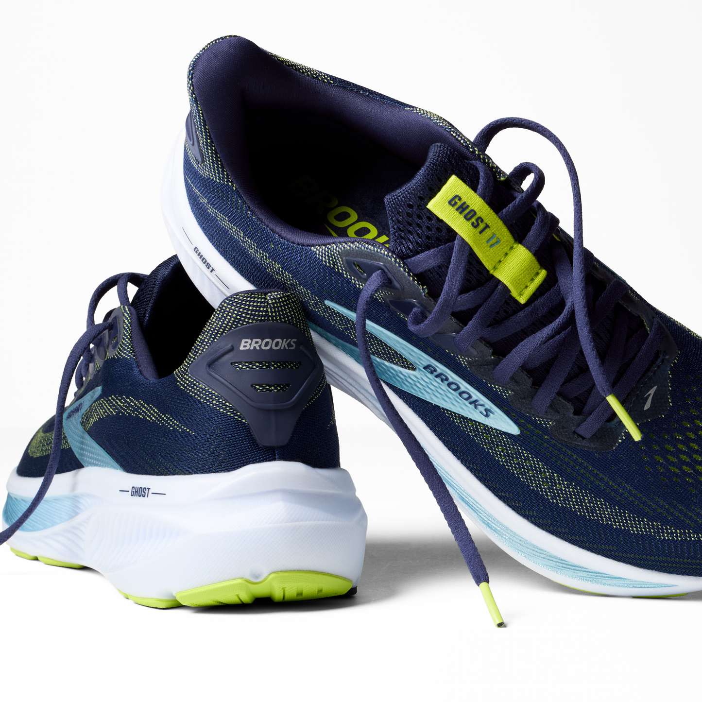 Brooks Ghost 17 | Peacoat / Lime / Blue | Mens