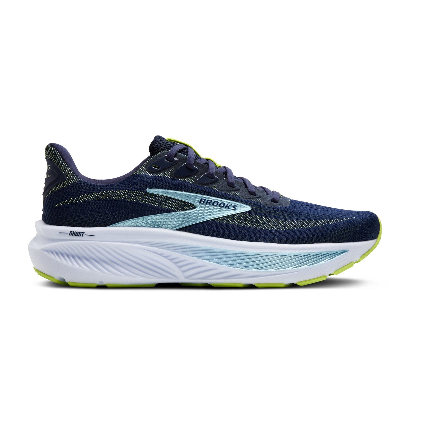 Brooks Ghost 17 | Peacoat / Lime / Blue | Mens