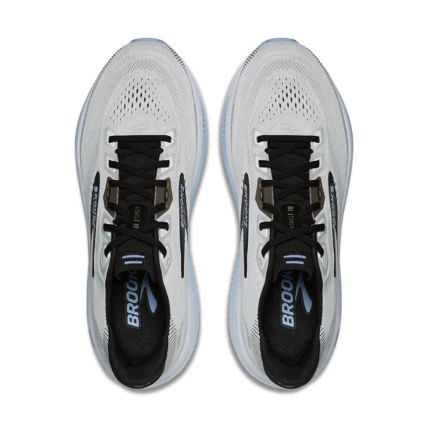Brooks Ghost 18 Wide | White / Black / Open Air | Mens