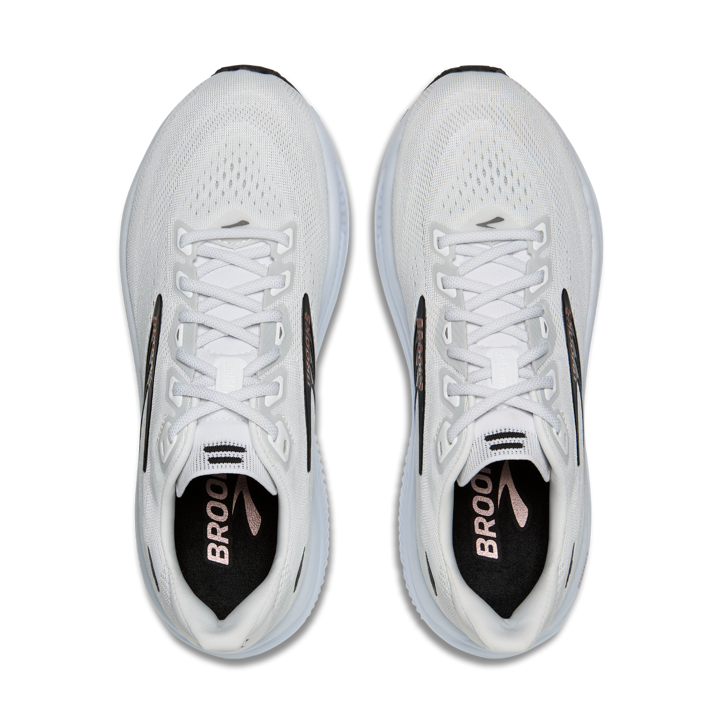Brooks Ghost 18 | White / Black / Rose Gold | Womens