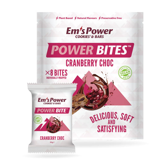 Em's Power Cookies | Power Bites | Cranberry Choc