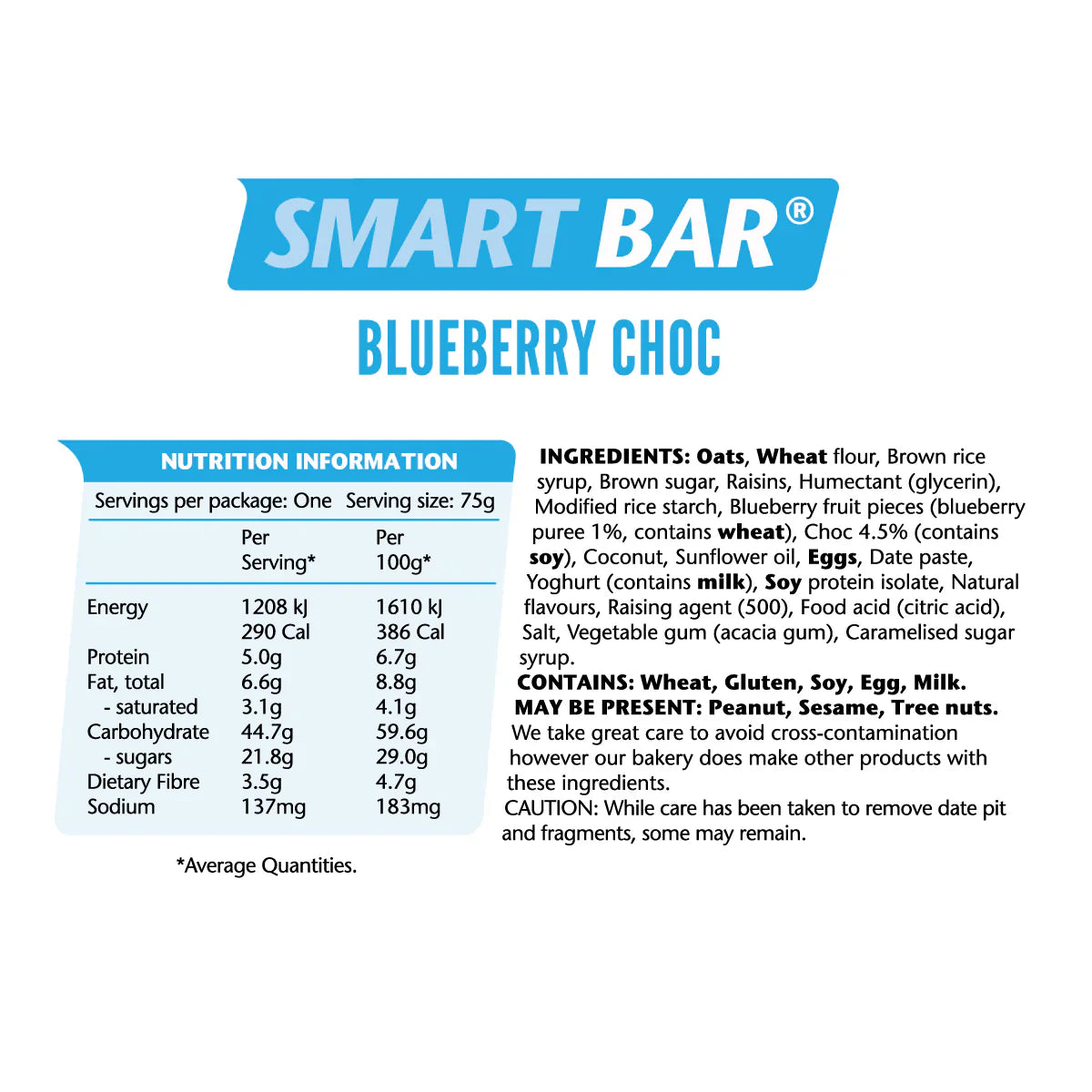 Em's Power Cookies Smart Bar | Blueberry Choc
