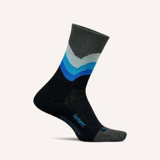 Feetures Elite | Light Cushion | Mini-Crew | Black Swell