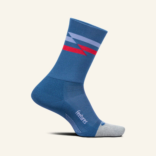 Feetures Elite | Light Cushion | Mini-Crew | Blue Track