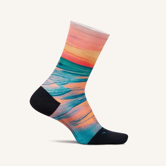 Feetures Elite | Light Cushion | Mini-Crew | Sunset Glow