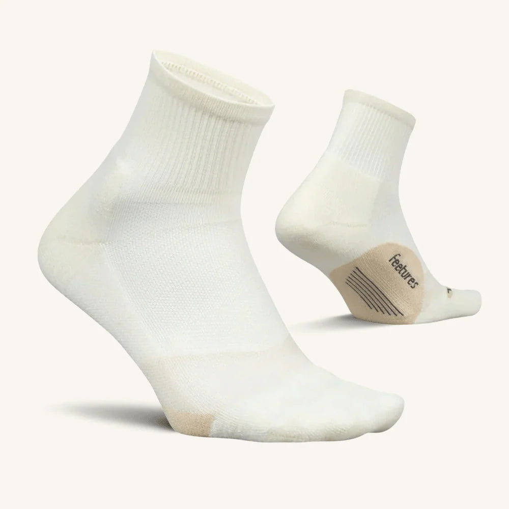 Feetures Elite | Light Cushion | Quarter Length | Linen