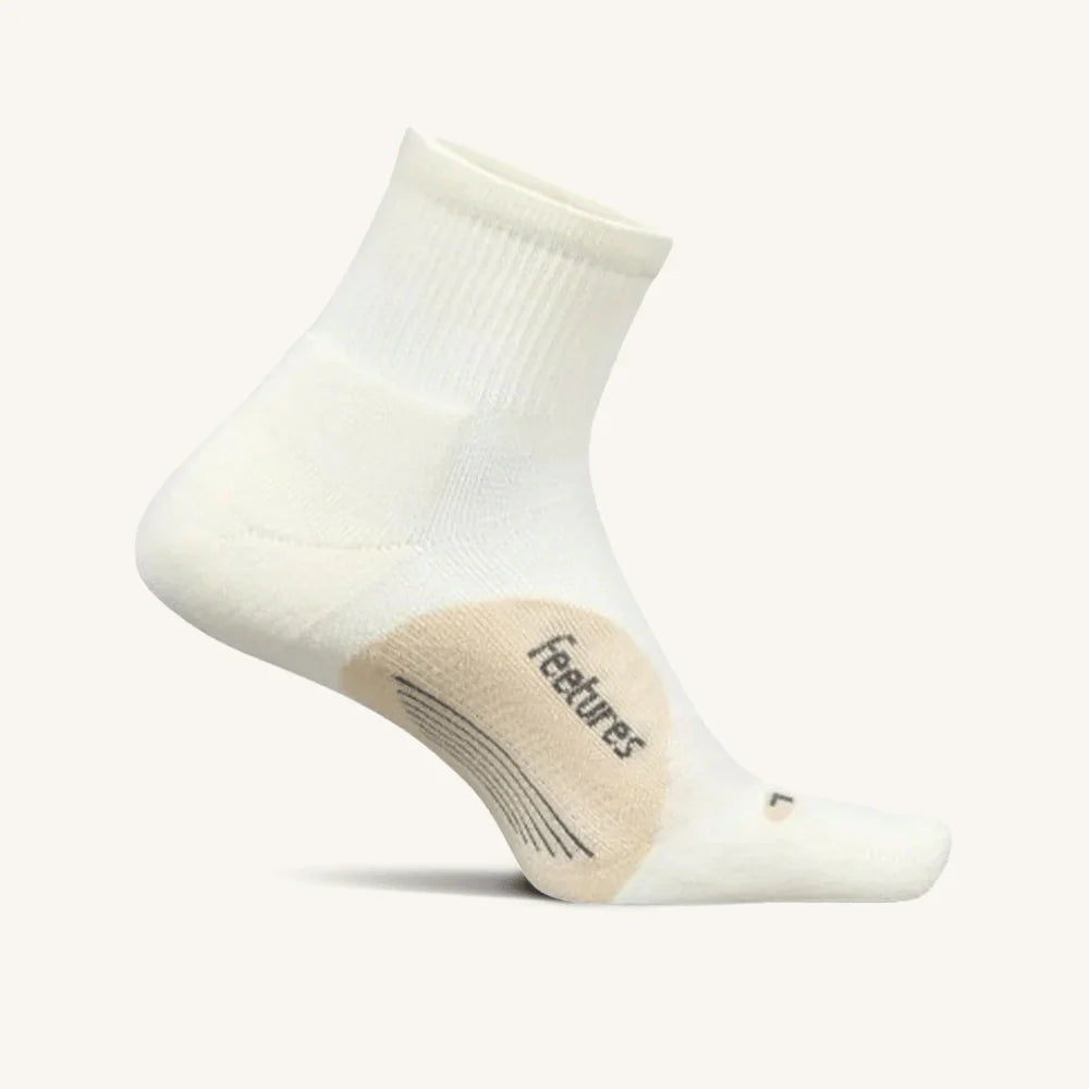 Feetures Elite | Light Cushion | Quarter Length | Linen