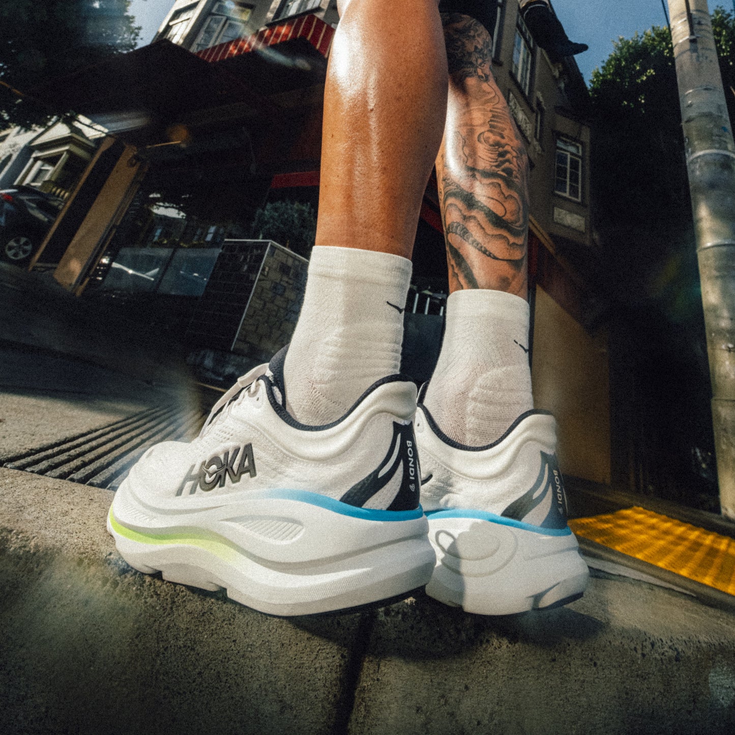 Hoka Bondi 9 | Frost / Black | Mens