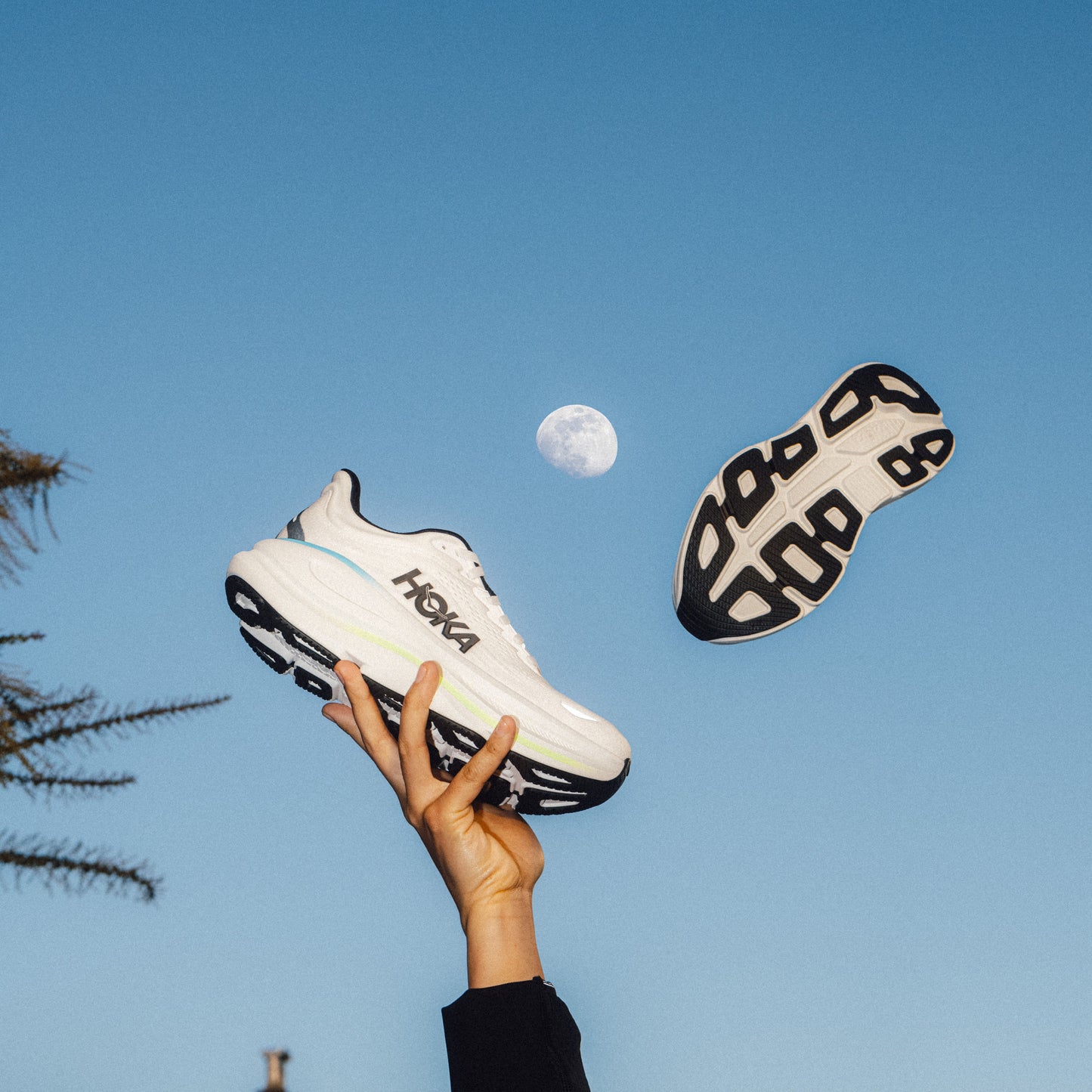 Hoka Bondi 9 | Frost / Black | Mens