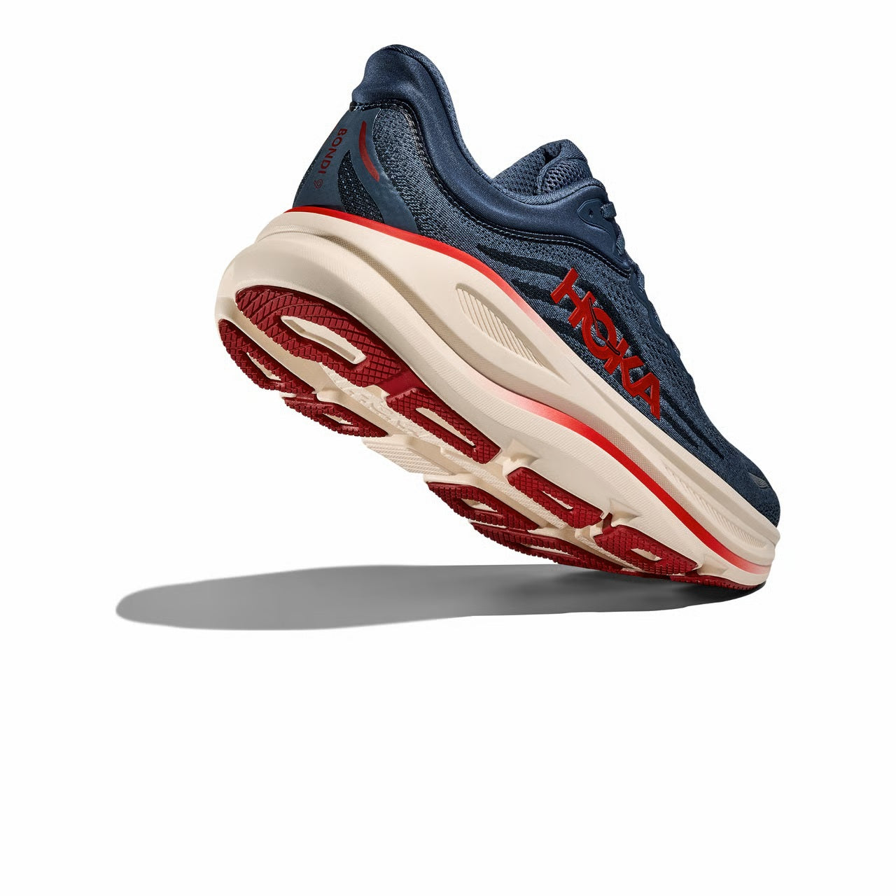 Hoka Bondi 9 | Thunder Cloud / Vermillion | Mens