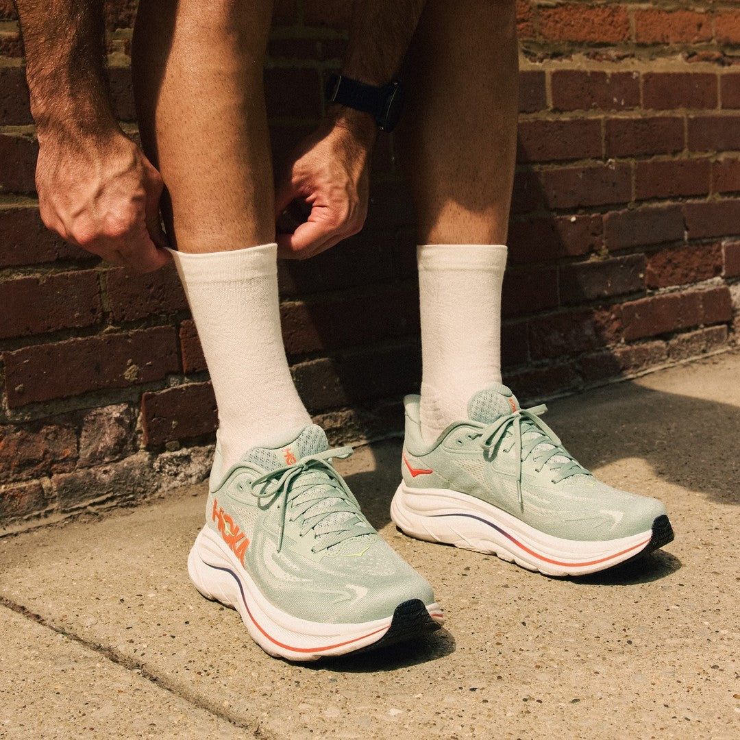 Hoka Clifton 10 | Sage / Neon Flame | Mens