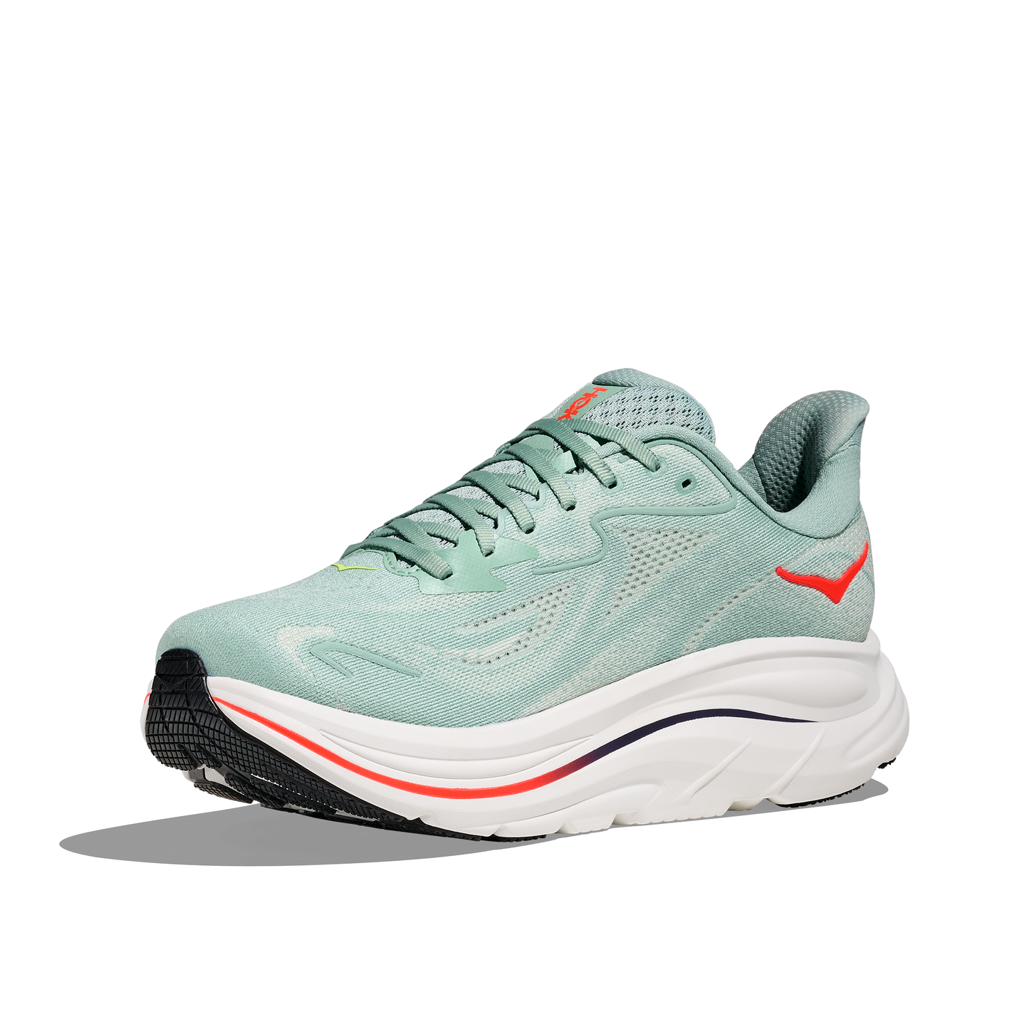 Hoka Clifton 10 | Sage / Neon Flame | Mens