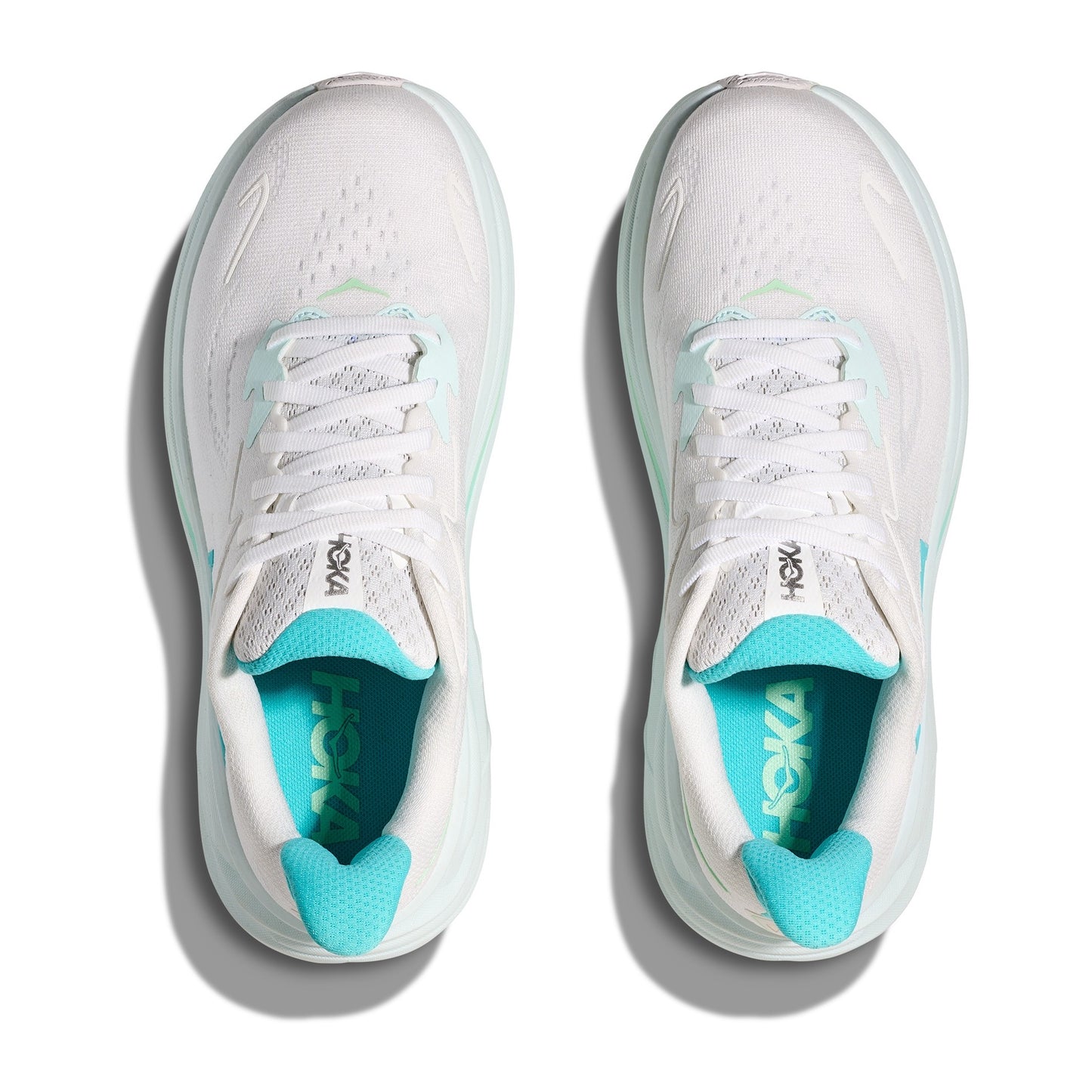 Hoka Clifton 10 Wide | White / Cielo Blue | Womens