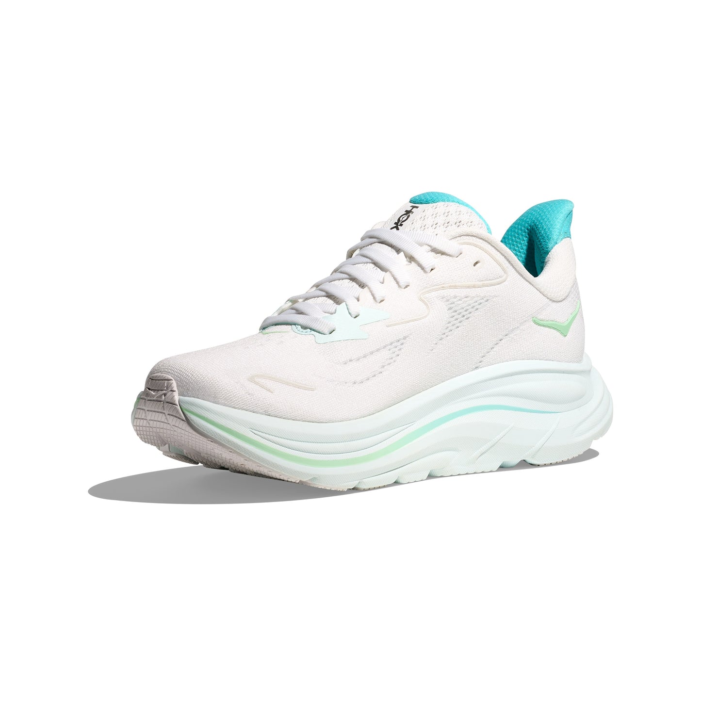 Hoka Clifton 10 Wide | White / Cielo Blue | Womens