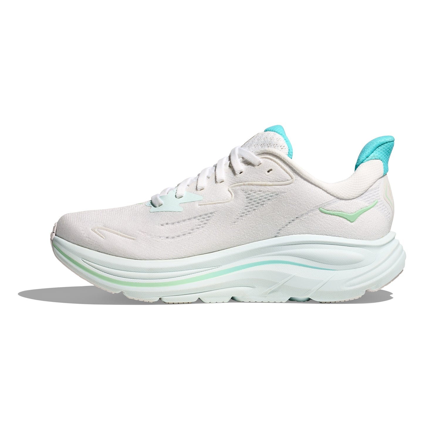 Hoka Clifton 10 Wide | White / Cielo Blue | Womens