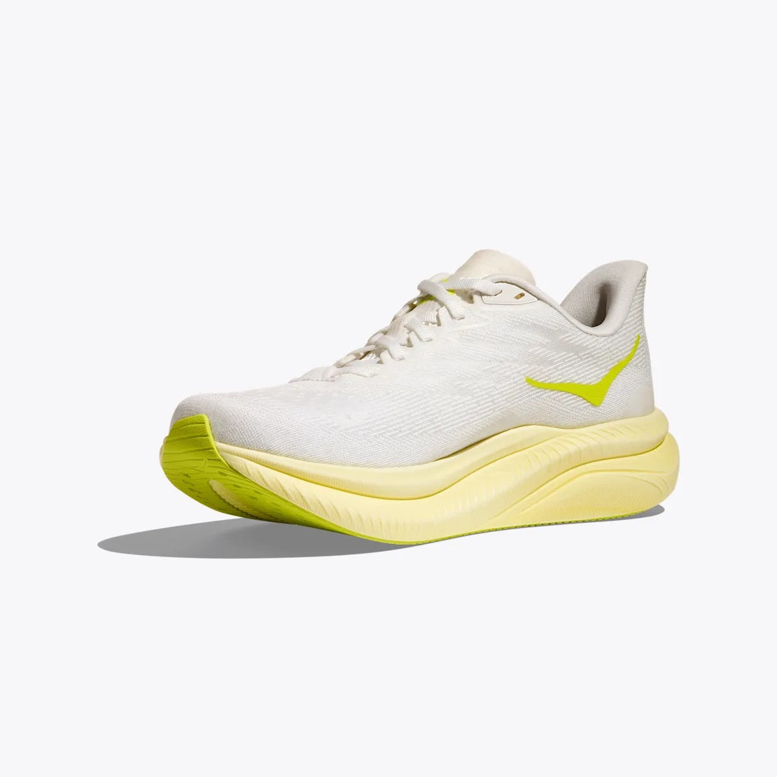 Hoka Mach 6 | White / Neon Hoka Citrus | Womens