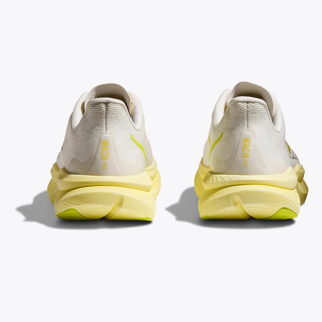 Hoka Mach 6 | White / Neon Hoka Citrus | Womens