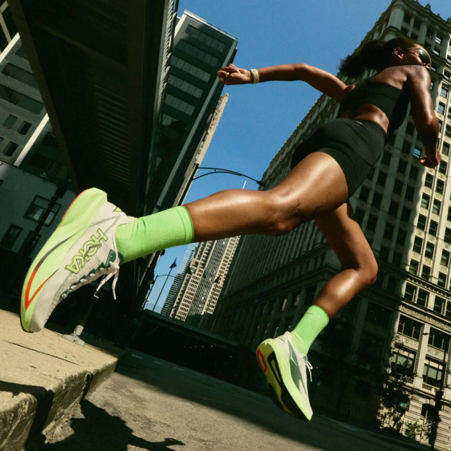 Hoka Mach 7 | Frost / Neon Yuzu | Womens