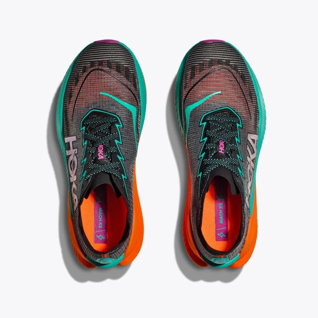 Hoka Mach X 2 | Black / Electric Aqua | Mens