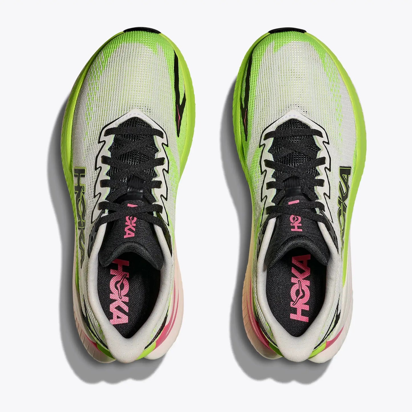 Hoka Mach X 3 | White / Neon Lime | Womens