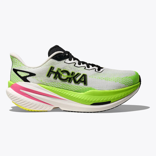 Hoka Mach X 3 | White / Neon Lime | Womens