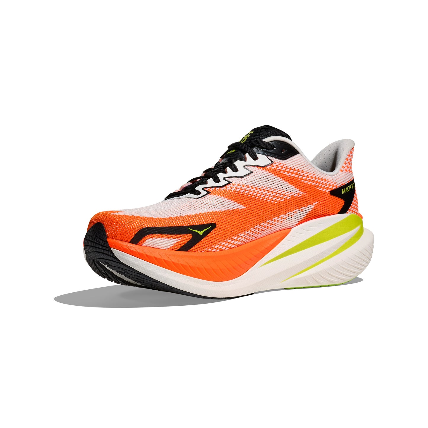 Hoka Mach X 3 | White / Neon Tangerine | Mens